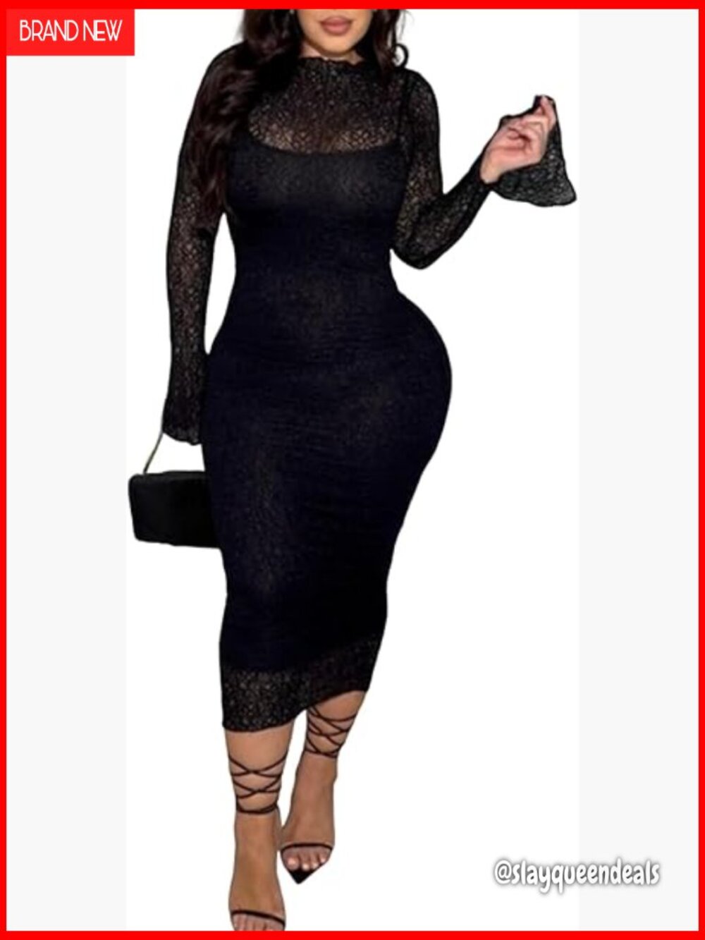 Two Piece Lace Dress Set Elegant Bodycon Midi Wedding Guest Party